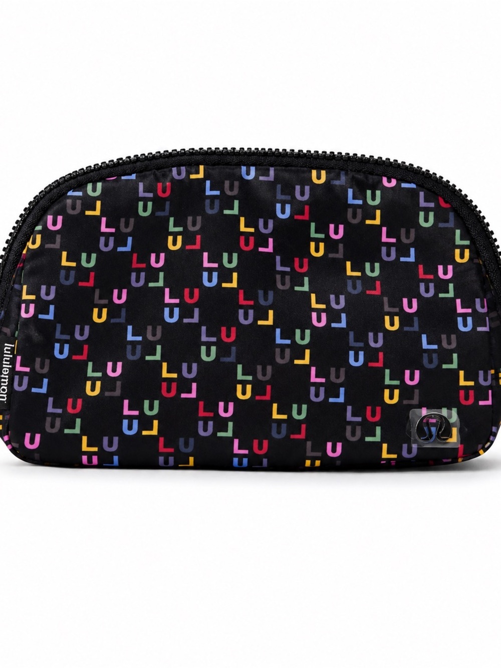 Lululemon Everywhere Belt Bag 1L Black Multicolor Logo Print Crossbody Waist Bag